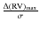 $\frac{\Delta({\rm RV})_{\max}}{\sigma}$