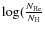 $\log(\frac{N_{\rm He}}{N_{\rm H}}$