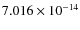 $7.016\times 10^{-14}$