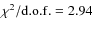 $\chi^{2}/\rm d.o.f.= 2.94$
