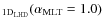 $_{\ensuremath{{\rm 1D}_{{\rm LHD}}} }(\ensuremath{\alpha_{{\rm MLT}}} =1.0)$