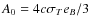$A_0=4c\sigma _Te_B/3$