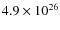 $4.9\times 10^{26}$