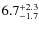 $6.7^{\rm +2.3}_{-1.7}$