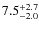 $7.5^{\rm +2.7}_{-2.0}$