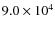 $9.0\times 10^4$