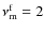 $\nu_{\rm m}^{\rm f}=2$