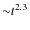 ${\sim}t^{2.3}$
