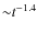 ${\sim}t^{-1.4}$
