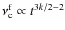 $\nu_{\rm c}^{\rm f} \propto t^{3k/2-2}$