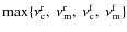 $\max\{\nu_{\rm c}^{\rm r},~\nu_{\rm
m}^{\rm r},~\nu_{\rm c}^{\rm f},~\nu_{\rm m}^{\rm f}\}$