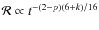 ${\cal R} \propto t^{-(2-p)(6+k)/16}$
