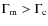 $\Gamma_{\rm m}>\Gamma_{\rm c}$