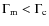 $\Gamma_{\rm m}<\Gamma_{\rm c}$