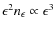 $\epsilon^{2}n_{\epsilon}\propto \epsilon^{3}$
