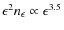 $\epsilon^{2}n_{\epsilon}\propto \epsilon^{3.5}$