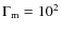 $\Gamma _{\rm m}=10^{2}$