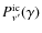 $P^{\rm ic}_{\nu'}(\gamma)$