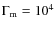 $\Gamma _{\rm m}=10^{4}$