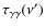 $\tau_{\gamma\gamma}(\nu')$
