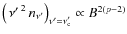 $\left(\left.\nu'\right.^{2}n_{\nu'}\right)_{\nu'=\nu'_{\rm c}}\propto B^{2\left(p-2\right)}$