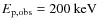 $E_{\rm p,obs}=200~{\rm keV}$