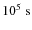 $10^{5}~{\rm s}$
