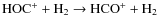 \ensuremath{{\rm HOC^+ + H_2 \rightarrow HCO^+ + H_2}}