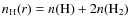 $n_{\rm H}(r)=n(\ensuremath{{\rm H}} )+2n(\ensuremath{{\rm H_2}} )$