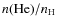 $n(\ensuremath{{\rm He}} )/n_\ensuremath{{\rm H}} $