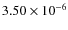 $3.50 \times 10^{-6}$