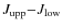 $J_\ensuremath{{\rm upp}} {-}J_\ensuremath{{\rm low}} $