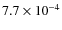 $7.7\times10^{-4}$