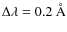 $\Delta
\lambda=0.2~{\rm\AA}$