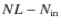 ${NL}-{N}_{\rm in}$