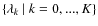 $\{\lambda_k~\vert~k=0,...,K\}$