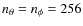 $n_\theta = n_{\phi } = 256$