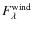 $F_{\lambda}^{\rm wind}$