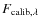 $F_{{\rm calib}, \lambda}$