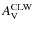 $A_{\rm V}^{\rm CLW}$