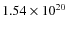 $1.54 \times 10^{20}$