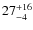 $\rm 27^{+16}_{-4}$