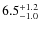 $\rm 6.5^{+1.2}_{-1.0}$