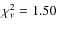 $\chi^2_\nu = 1.50$