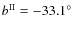 $b^{\rm II} = -33.1\hbox{$^\circ$ }$