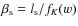 $\beta_{\rm s}=l_{\rm s}/f_K(w)$