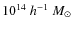 $10^{14}~h^{-1}~{M}_{\odot}$
