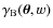 $\gamma_{\rm B}(\vec{\theta},w)$