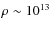 $\rho\sim 10^{13}$