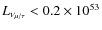$L_{\nu_{\mu/\tau}} < 0.2\times 10^{53}$